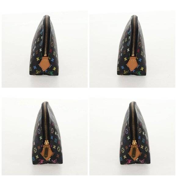 LOUIS VUITTON Monogram Multicolor Pochette Pouch Black M47355 LV Auth 146126V - Picture 16 of 16